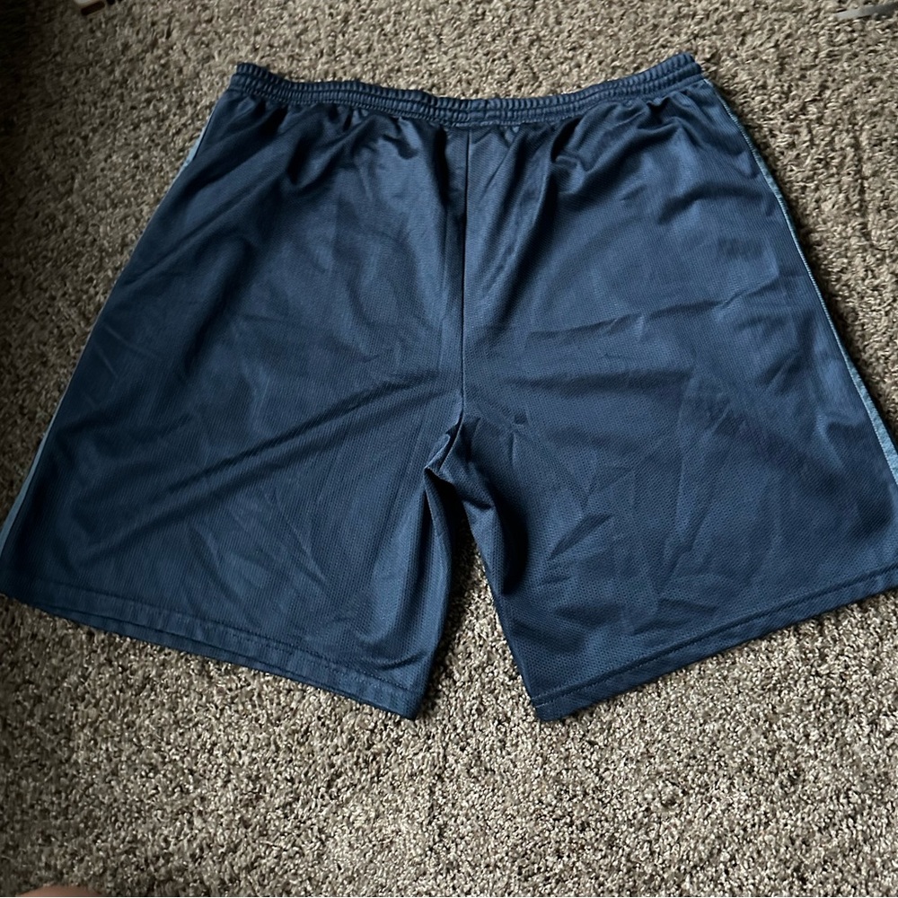 Adidas Navy Blue Athletic Shorts - Picture 3 of 5